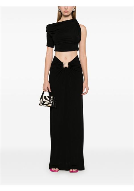 Black quartz-detailed maxi skirt Christopher Esber - women CHRISTOPHER ESBER | 24034066BLK